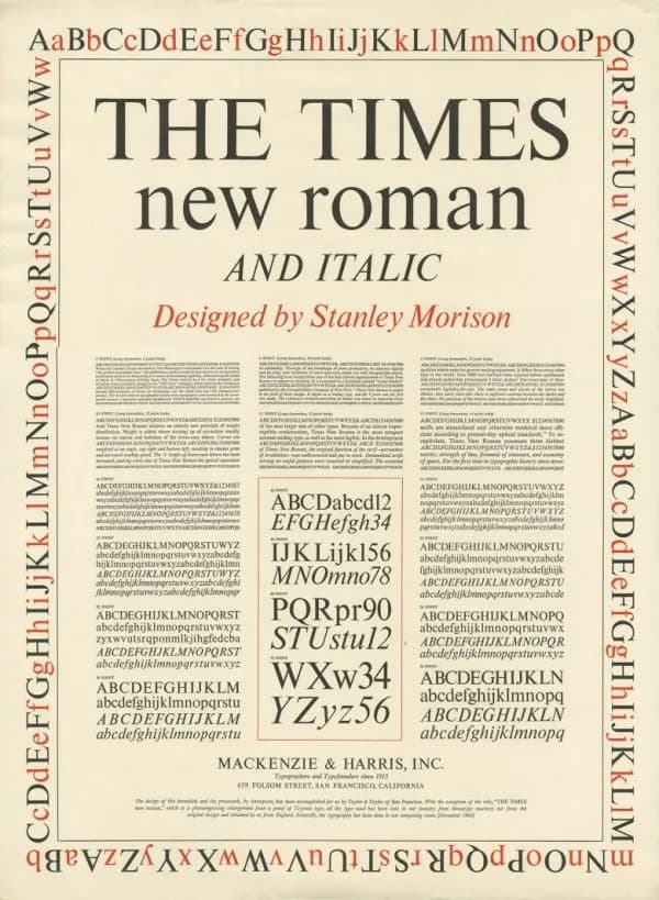 The Times new roman