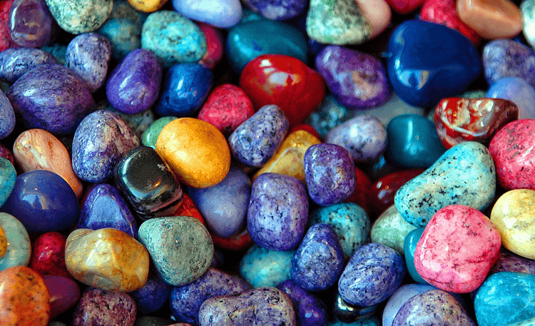 colored stones by paulbr75